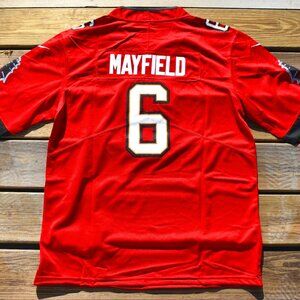 New! Baker Mayfield Tampa Bay Buccaneers Red Football Jersey AdultMen Size Small
